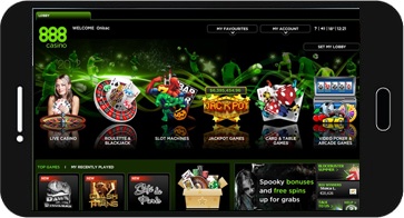 888 Casino screenshot on Android Device