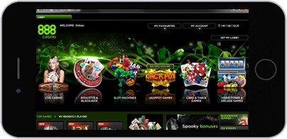 888 Casino screenshot on iPhone Device