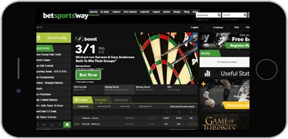 Betway Sports screenshot on iPhone Device