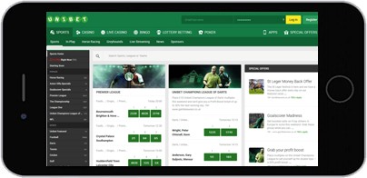 Unibet screenshot on iPhone Device