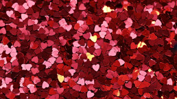 Loveheart sequins